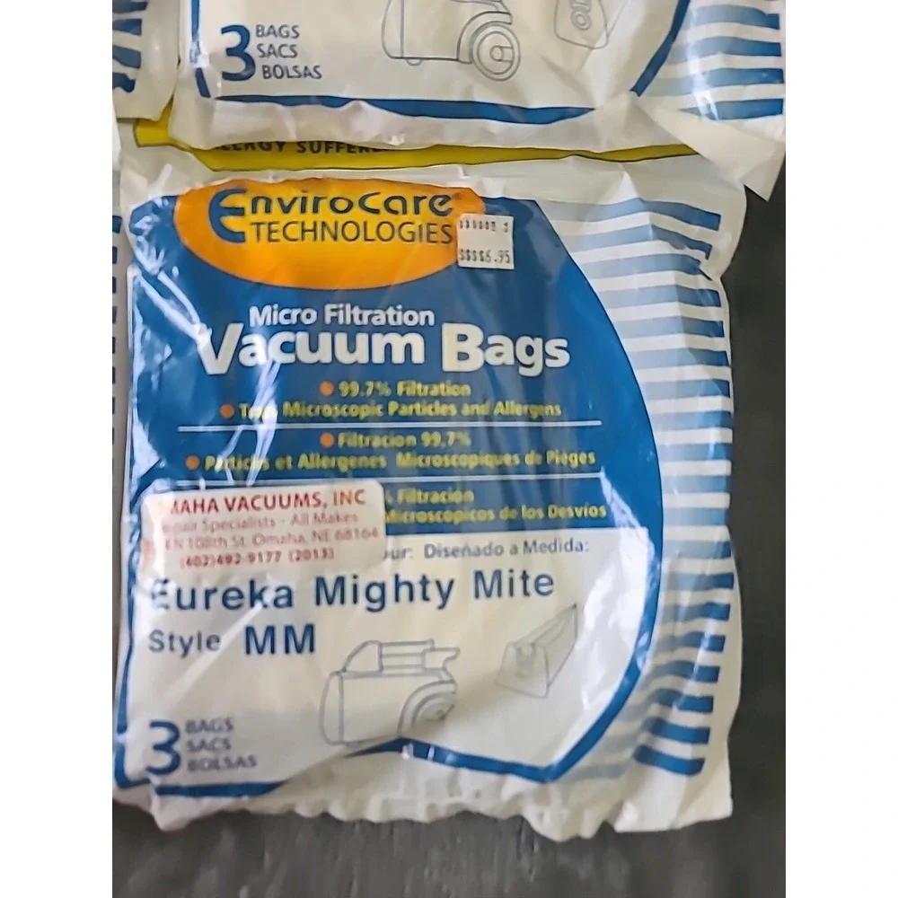 12 Eureka Allergy Mighty Mite Vacuum Style MM Bags Canister Limited Sanitaire...